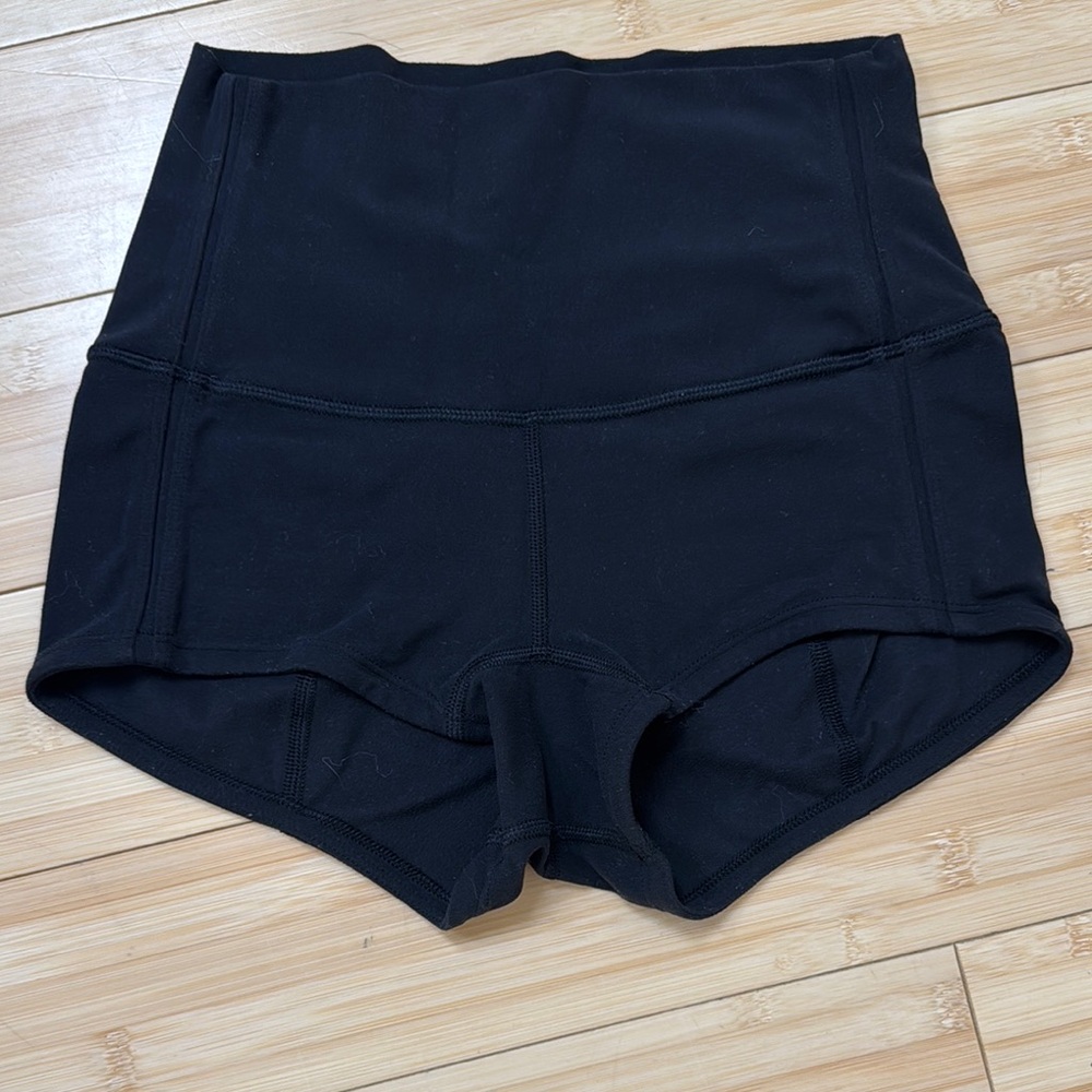 Lululemon Athletica High Waist Black Performance Shorts